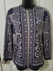 Vintage Mod Style Woman Large LongSleeve Shirt